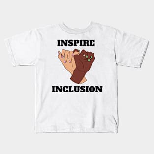 Inspire inclusion- Celebrating Women's Day Kids T-Shirt